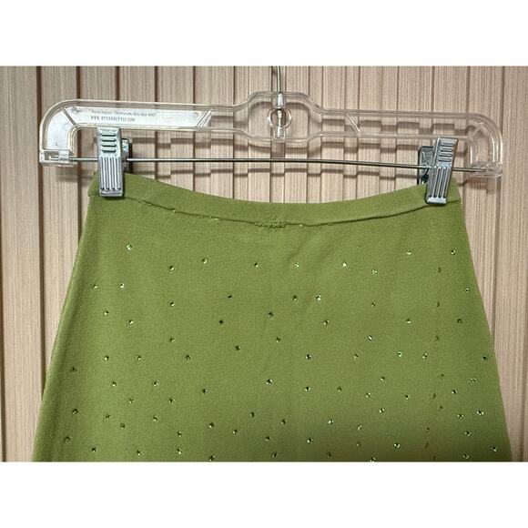 SANDRO Manray Crystal-Embellished Midi Skirt Sz 6 New with Tags - Picture 10 of 16